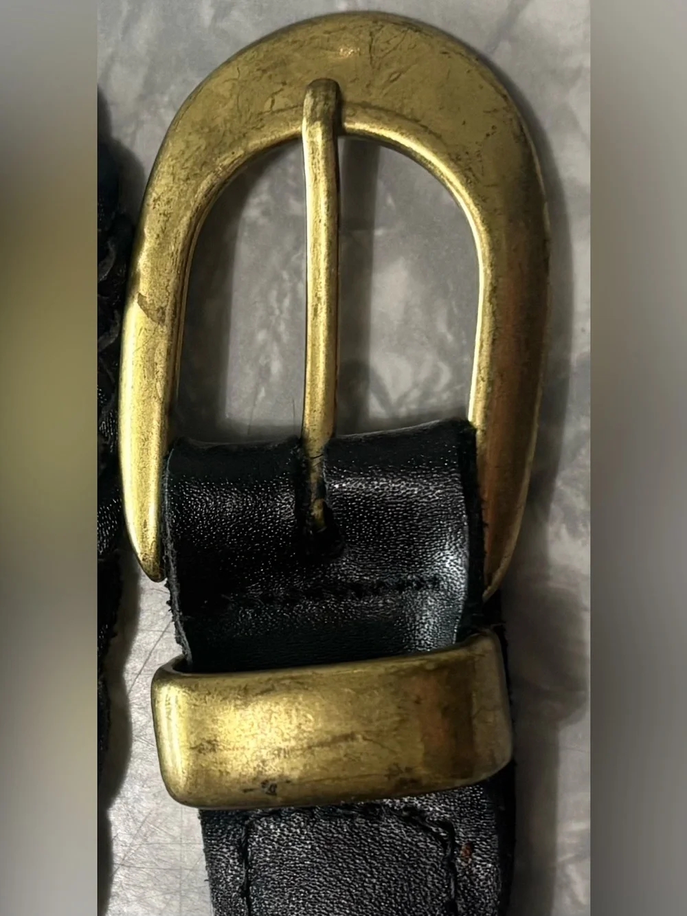 Vintage Argentina Capezio Genuine Leather Braided Belt Size S/M